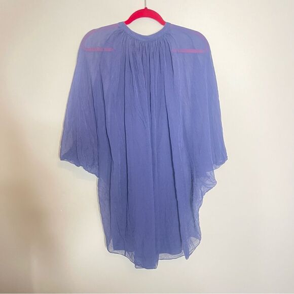 Diane Von Furstenberg Silk Fleurette navy Dress - Picture 4 of 6